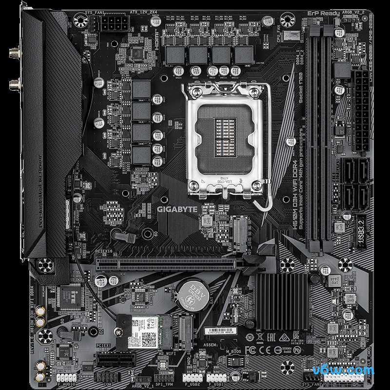 技嘉H610M D3H WIFI DDR4主板图片