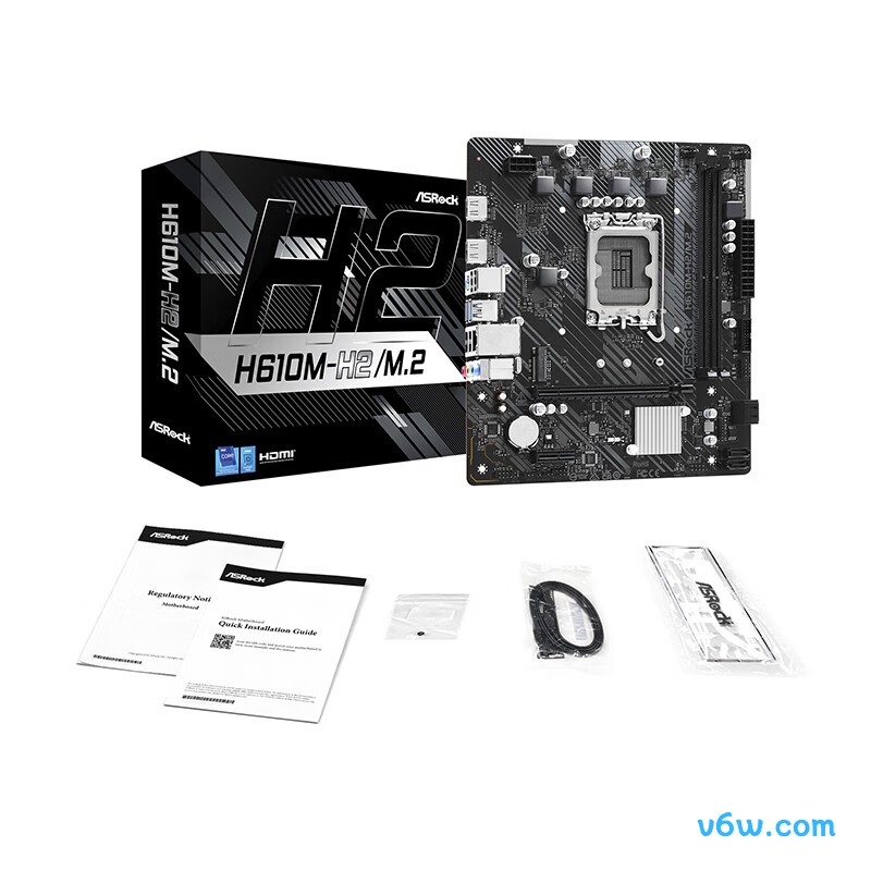 华擎H610M-H2/M.2 D4主板图片