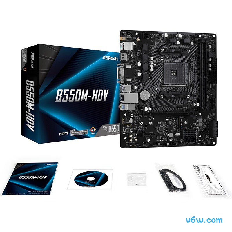华擎B550M-HDV主板图片