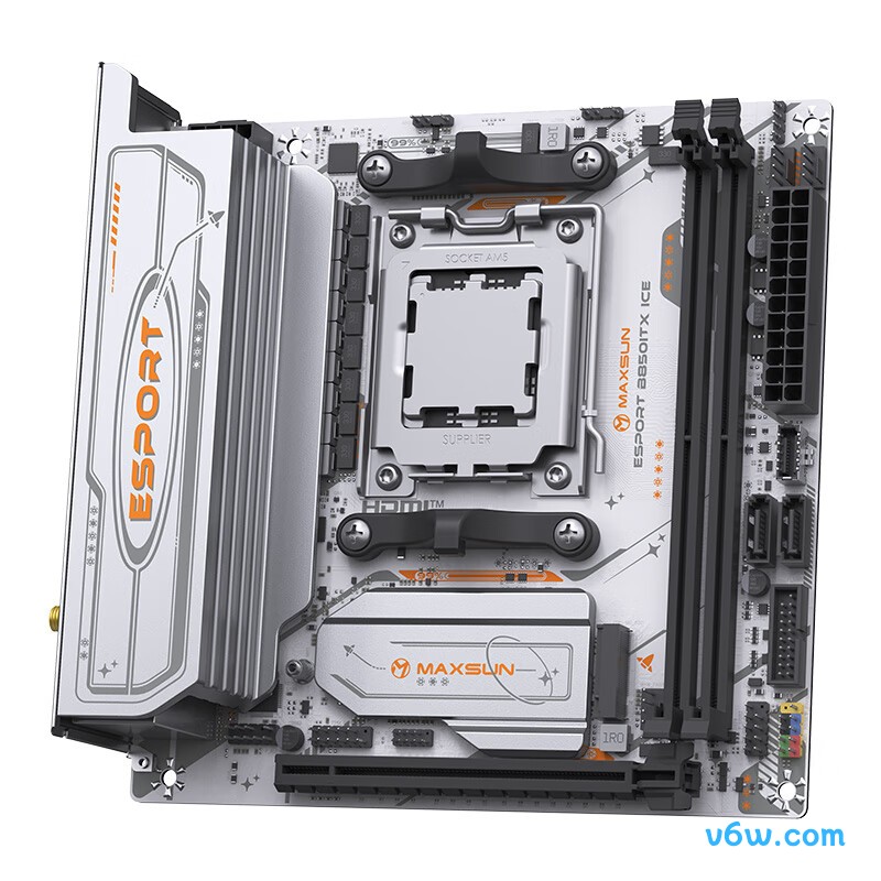 铭瑄MS-eSport B850ITX WIFI ICE主板图片