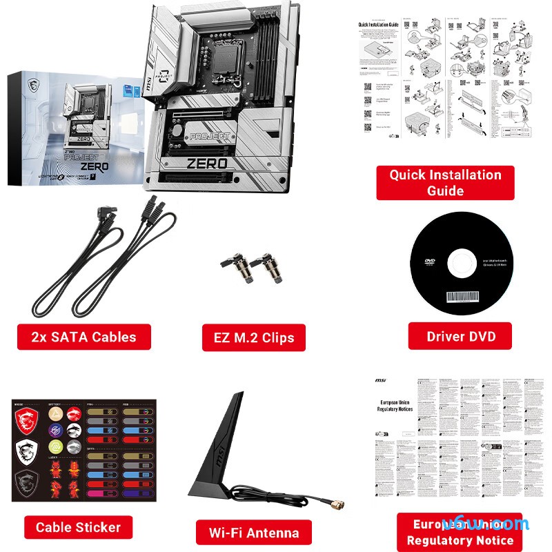 微星Z790 PROJECT ZERO主板图片