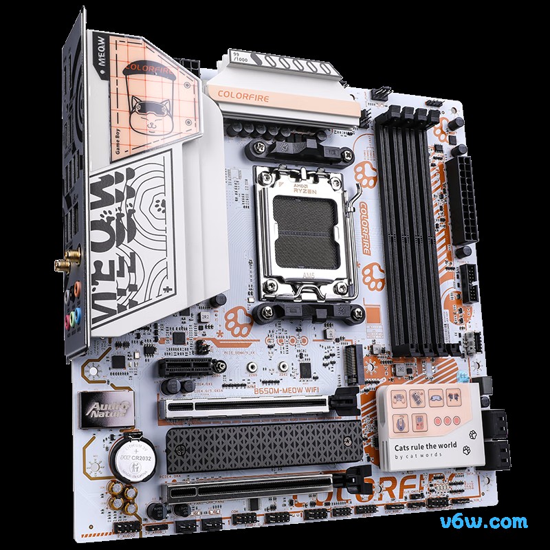 七彩虹COLORFIRE B650M-MEOW WIFI 橘影橙主板图片