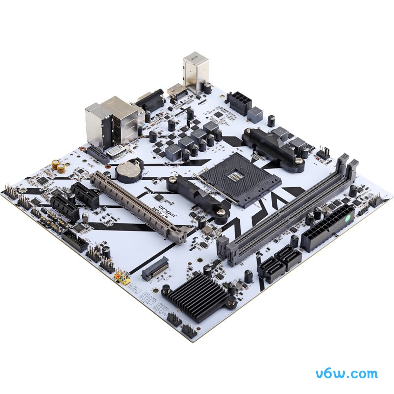 昂达B450L+W主板图片