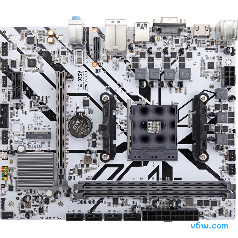 昂达A520+W主板图片