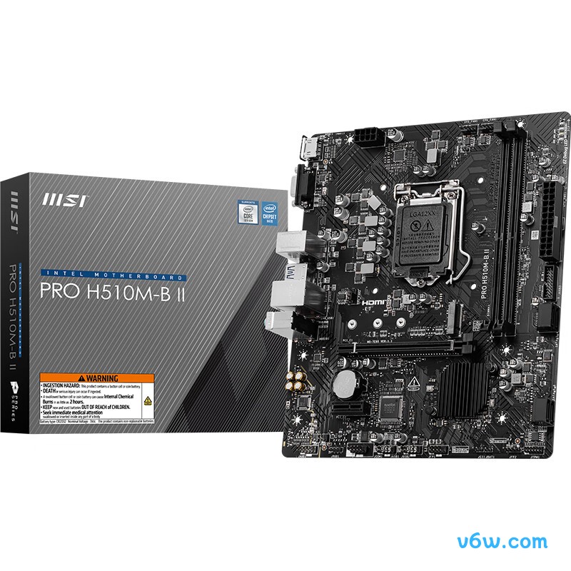 微星PRO H510M-B II主板图片