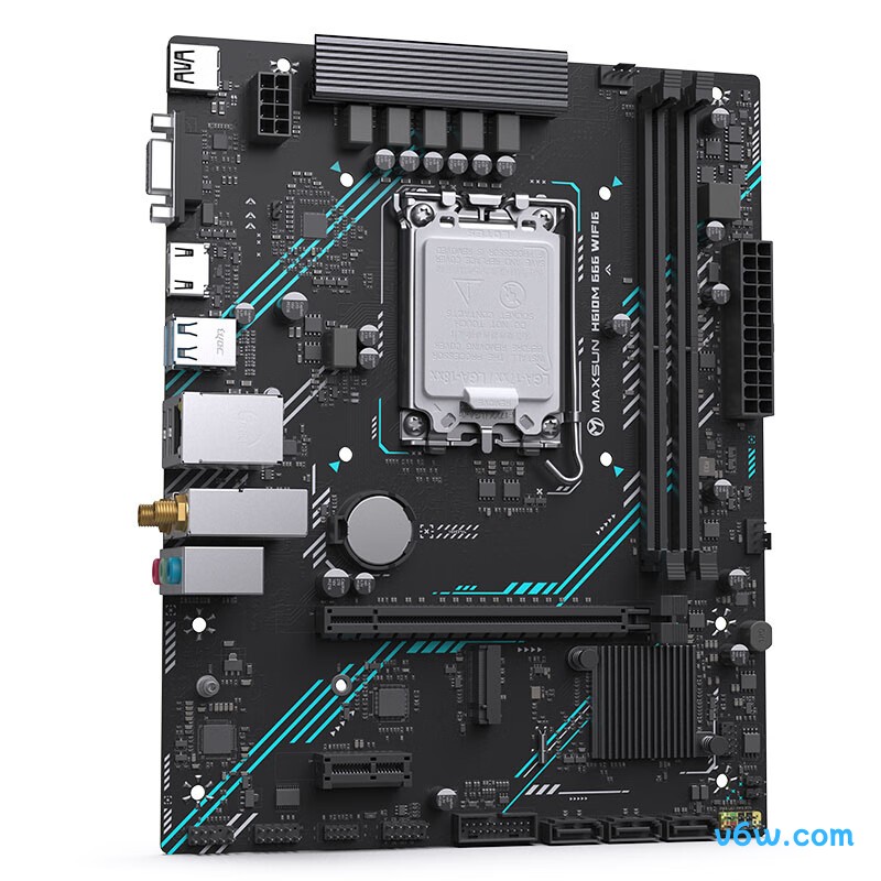 铭瑄MS- H610M 666 WiFi6主板图片