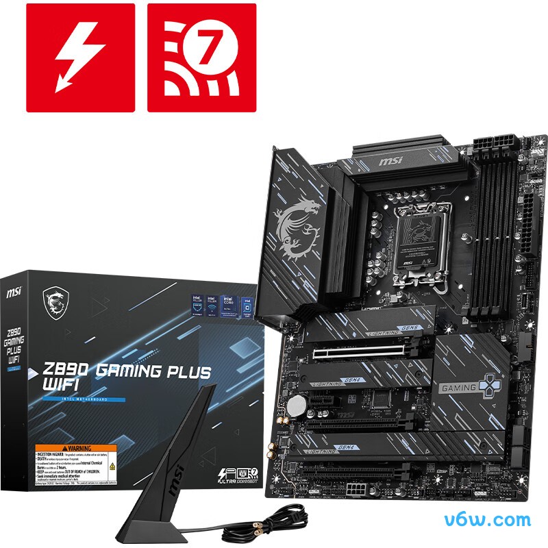 微星Z890 GAMING PLUS WIFI主板图片