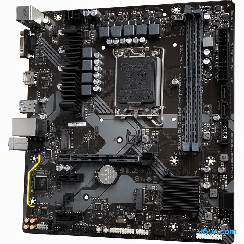 技嘉B760M D2H DDR4主板图片