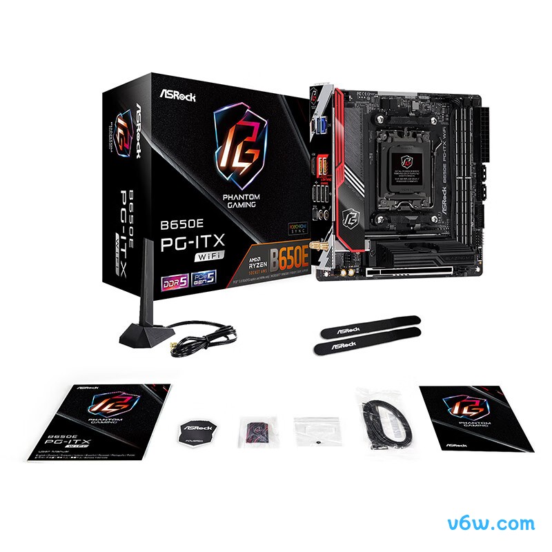 华擎B650E PG-ITX WiFi6主板图片