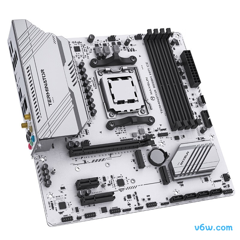 铭瑄MS-终结者 B650M WIFI ICE主板图片