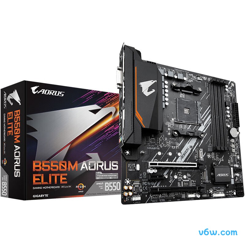 技嘉B550M AORUS ELITE主板图片