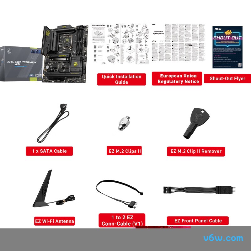 微星MAG B860 TOMAHAWK WIFI主板图片