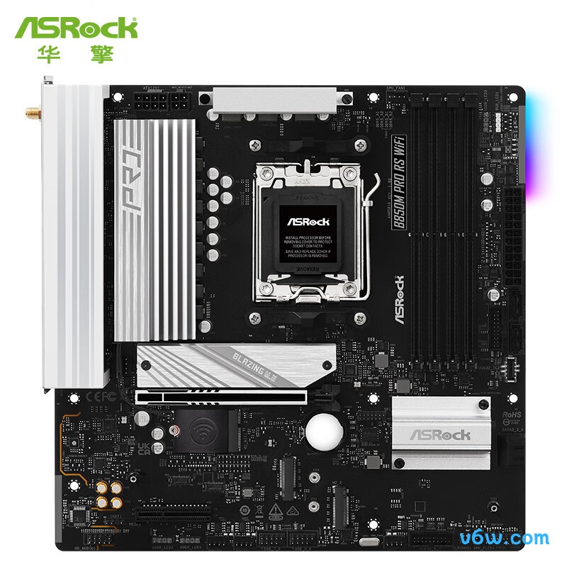 华擎B850M Pro RS WiFi主板图片