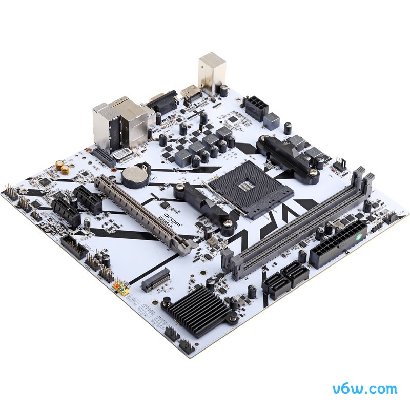 昂达B450S+W主板图片