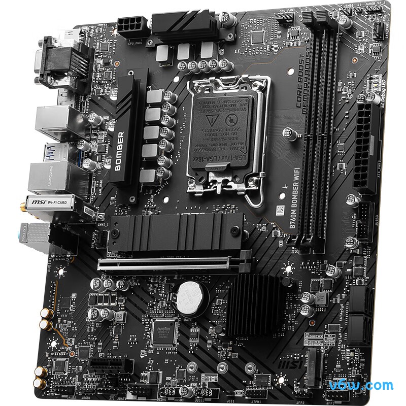 微星B760M BOMBER WIFI DDR5主板图片