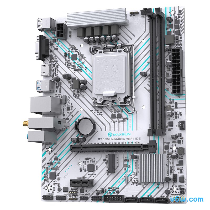 铭瑄MS-B760M GAMING WIFI ICE主板图片