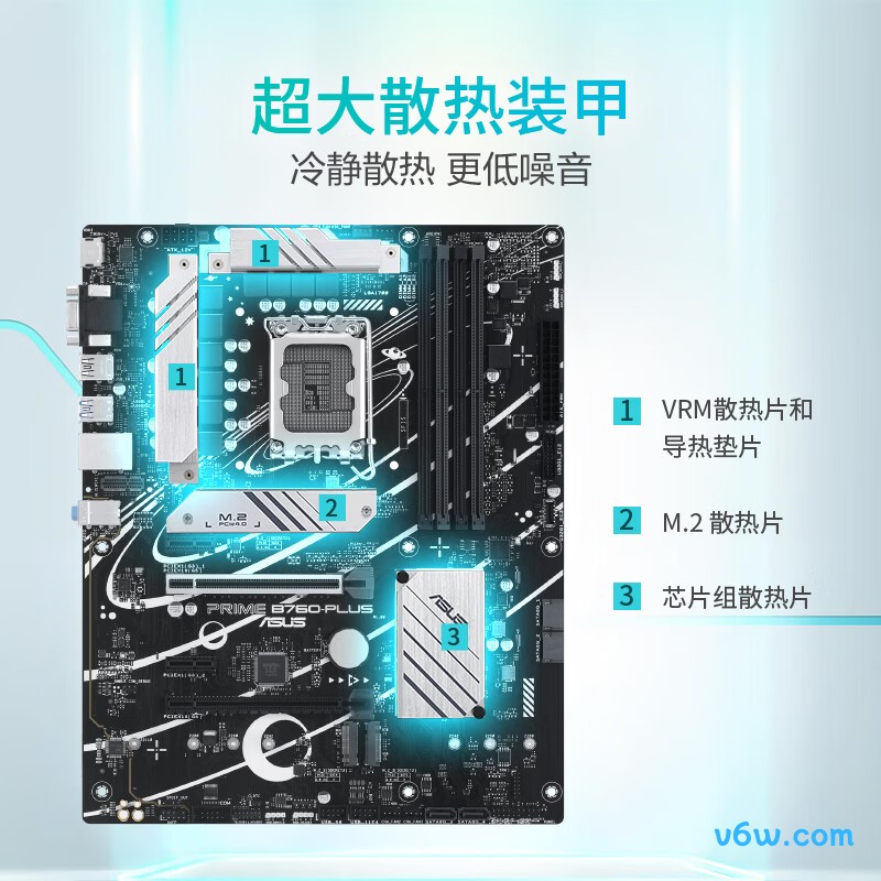 华硕PRIME B760-PLUS主板图片