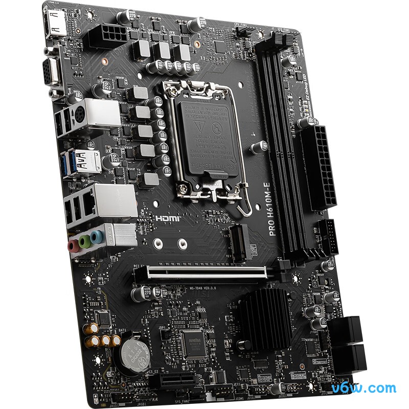 微星PRO H610M-E DDR5主板图片