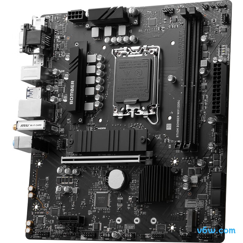 微星B760M BOMBER WIFI DDR4主板图片