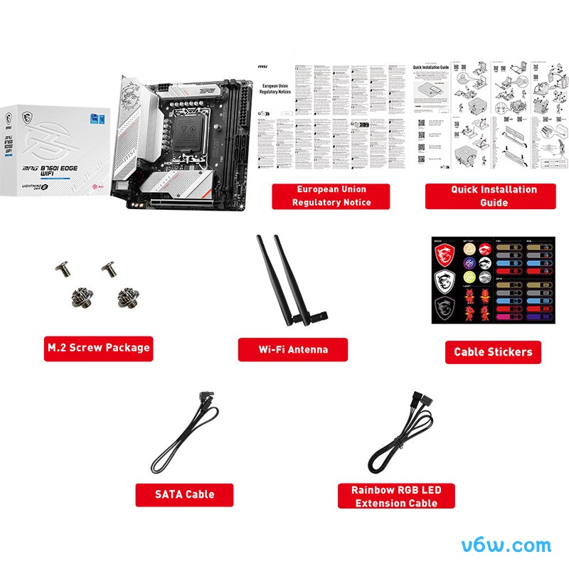 微星MPG B760I EDGE WIFI主板图片