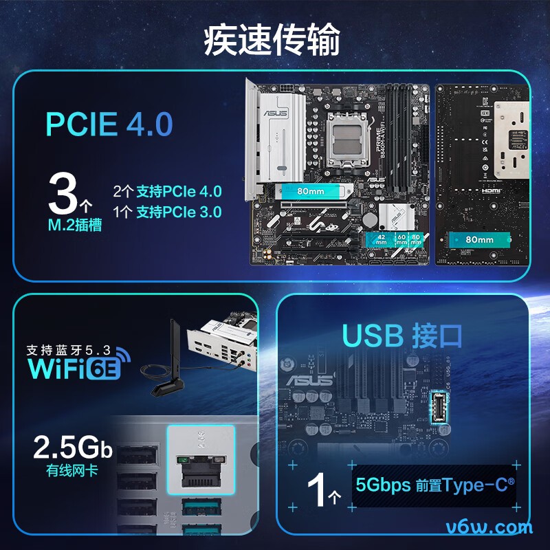 华硕PRIME B840M-A WIFI主板图片