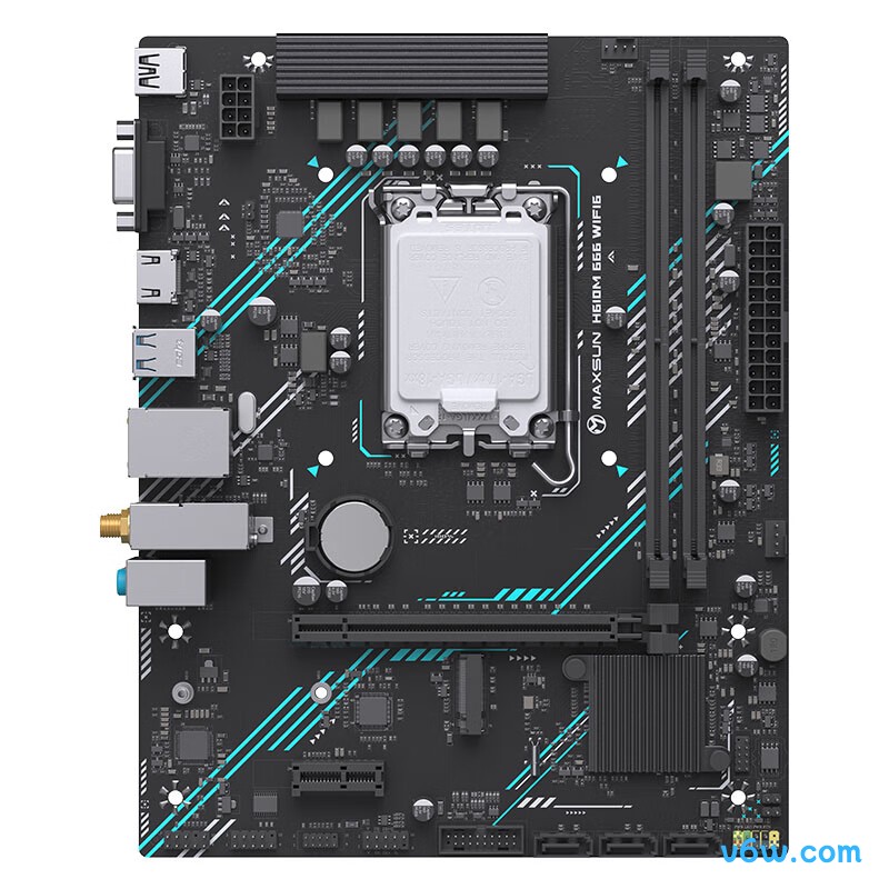 铭瑄MS- H610M 666 WiFi6主板图片