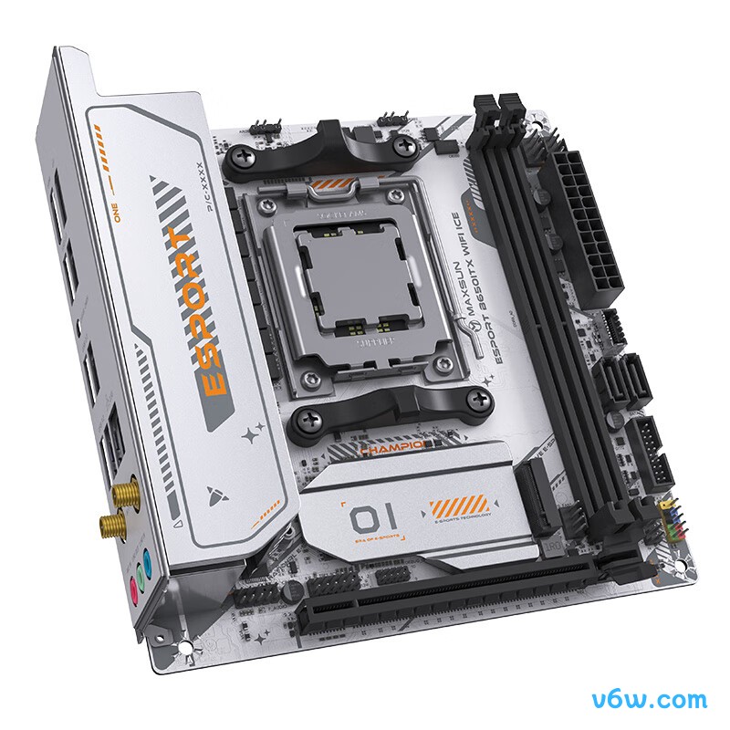 铭瑄MS-eSport B650ITX WIFI ICE主板图片