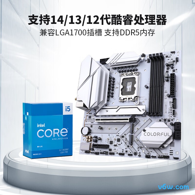 七彩虹BATTLE-AX B760M-WHITE WIFI D5 V20主板图片