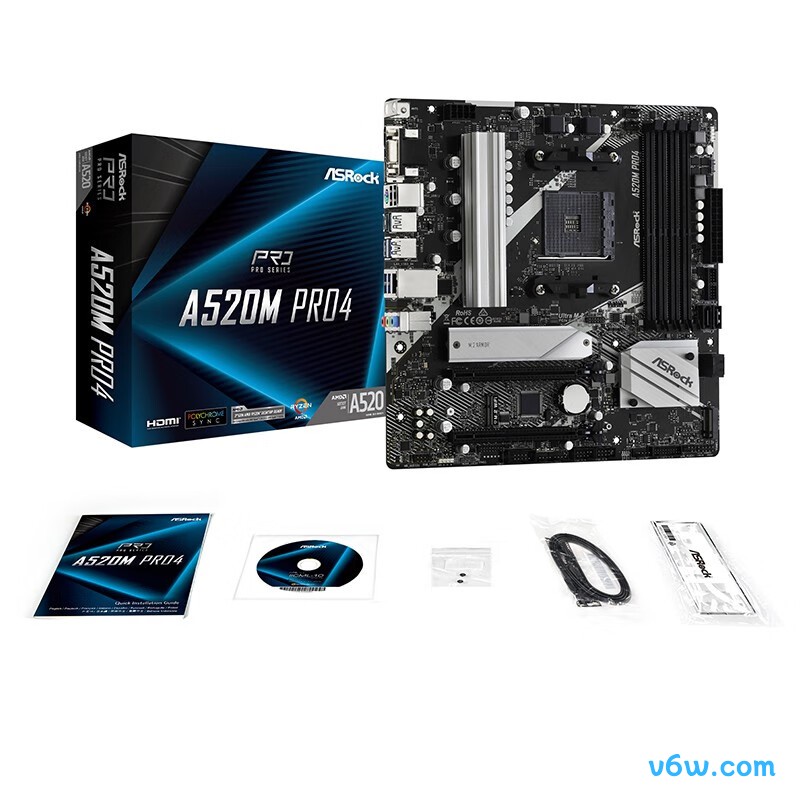 华擎A520M Pro4主板图片