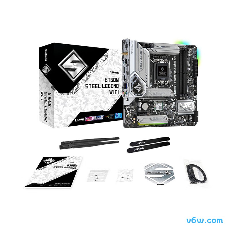 华擎B760M Steel Legend WiFi主板图片