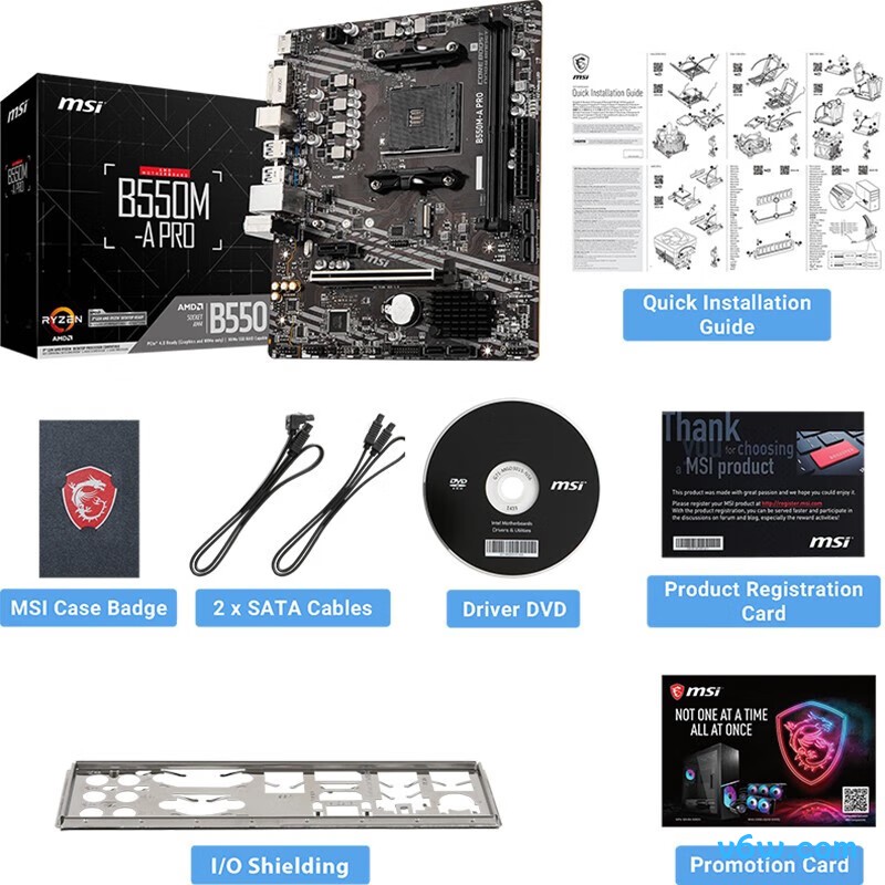 微星B550M-A PRO主板图片