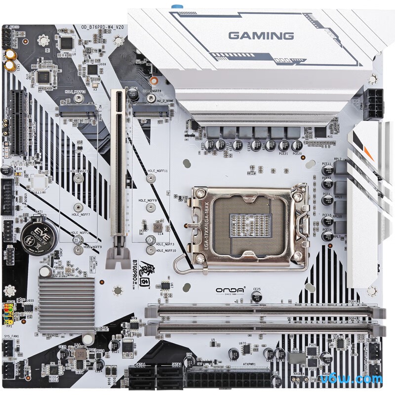 昂达魔固B760PRO-W主板图片