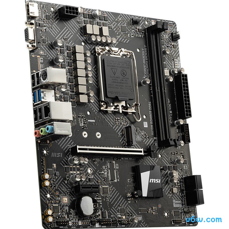 微星H610M BOMBER DDR4主板图片