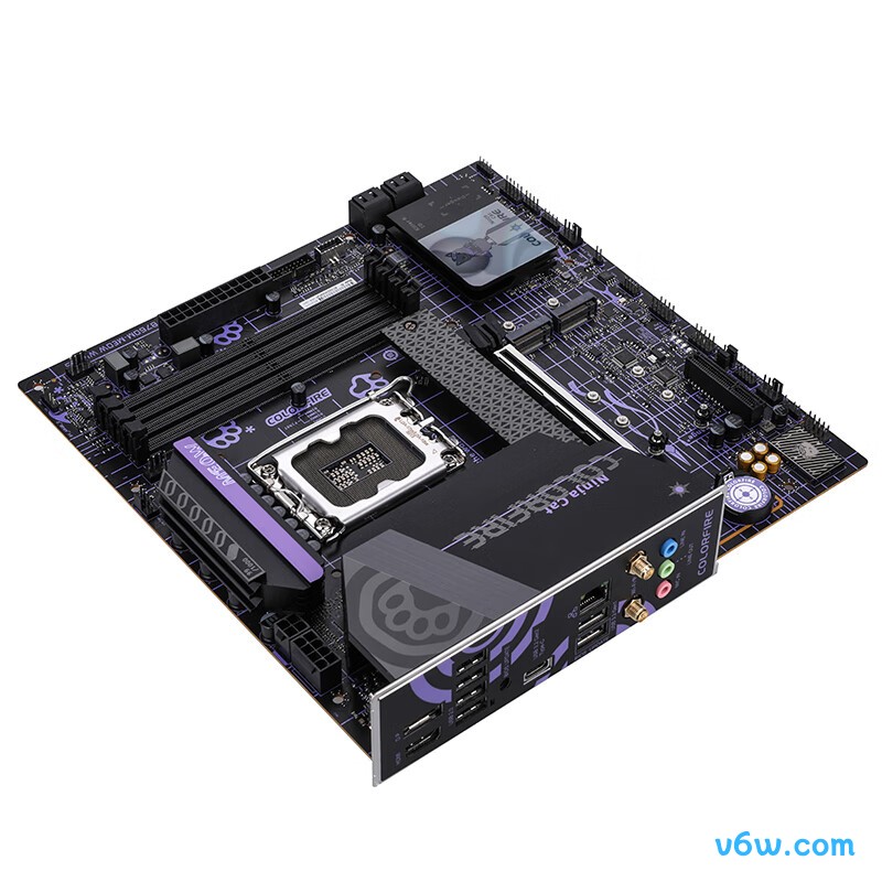 七彩虹COLORFIRE B760M-MEOW WIFI D5暗影紫主板图片