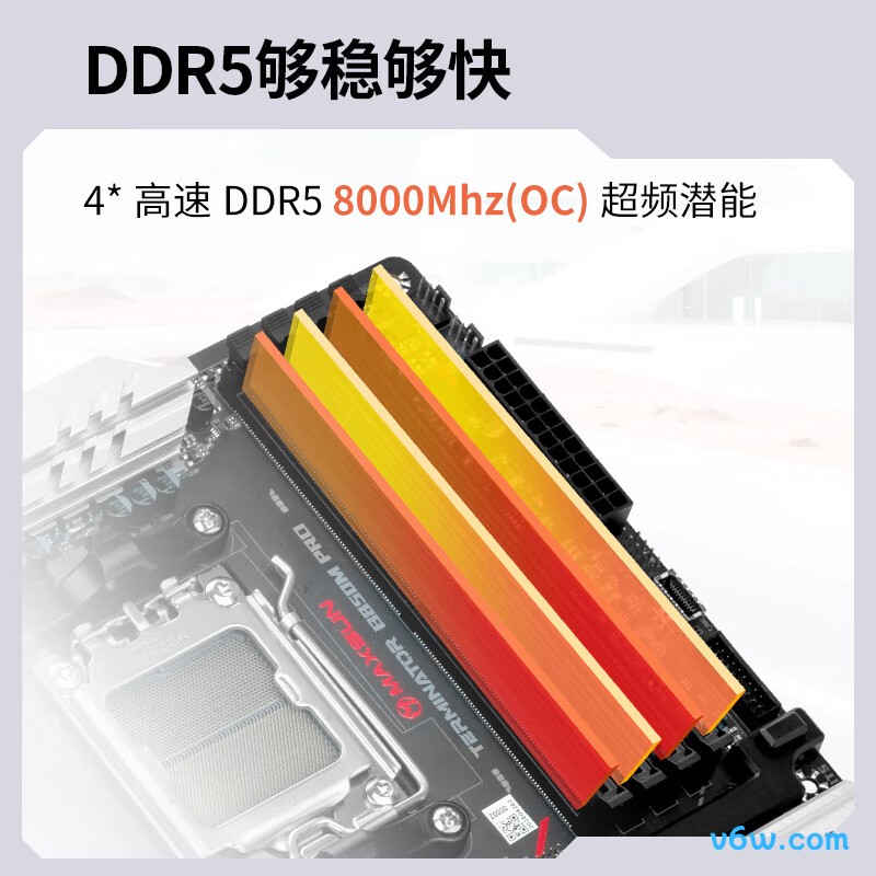 铭瑄MS-终结者 B850M PRO WIFI主板图片