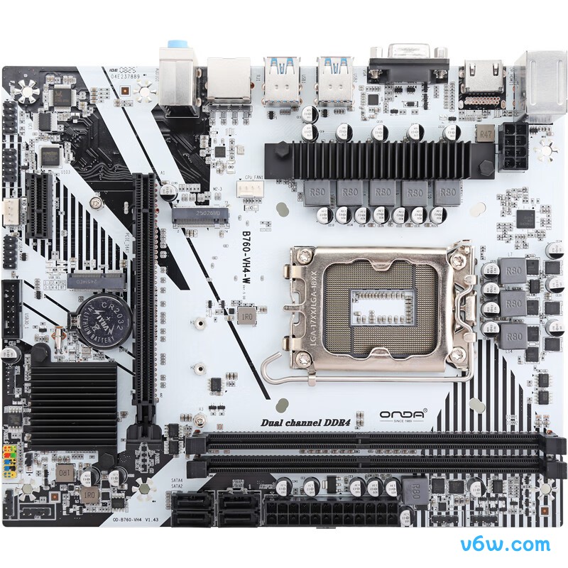 昂达B760-VH4-W主板图片
