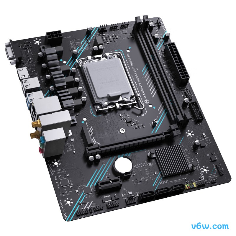 铭瑄MS- H610M 666 WiFi6 D5主板图片