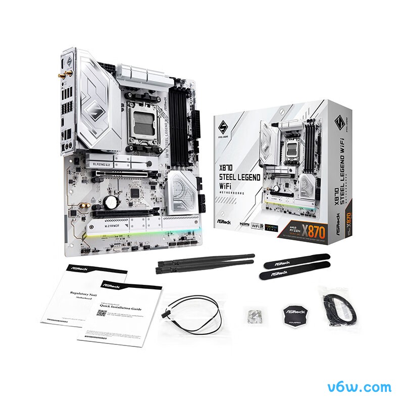 华擎X870 Steel Legend WIFI主板图片