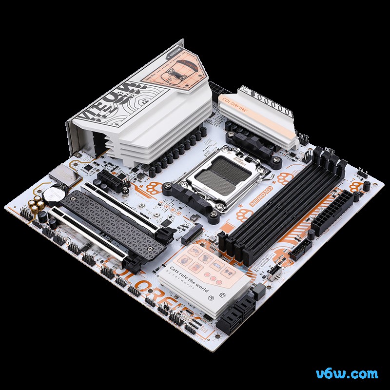 七彩虹COLORFIRE B650M-MEOW WIFI 橘影橙主板图片