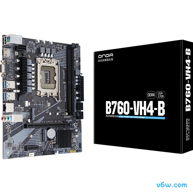 昂达B760-VH4-B主板图片