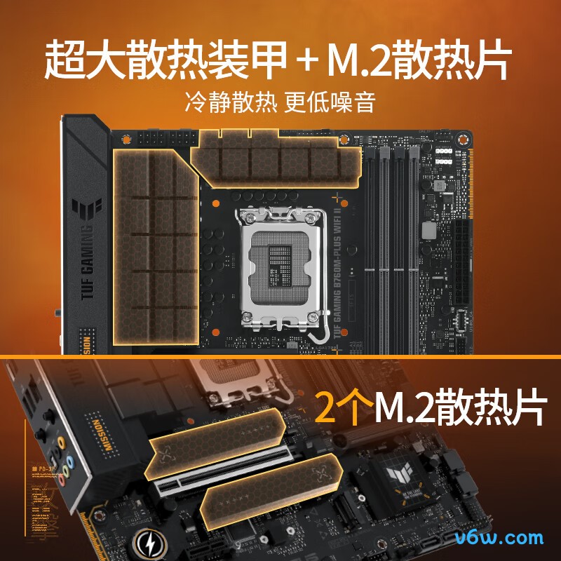 华硕TUF GAMING B760M-PLUS WIFI II主板图片