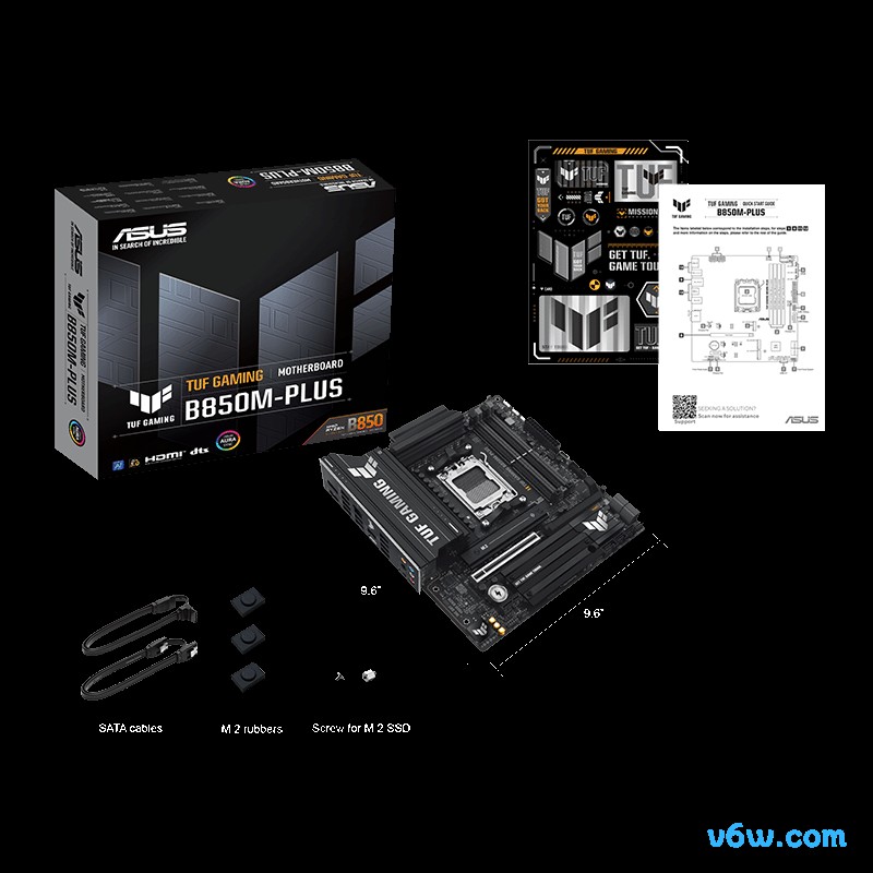 华硕TUF GAMING B850M-PLUS主板图片