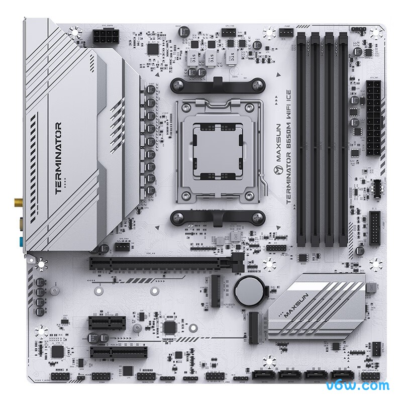 铭瑄MS-终结者 B650M WIFI ICE主板图片