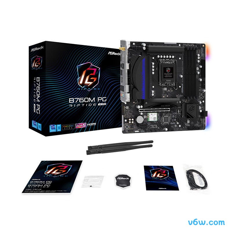 华擎B760M PG Riptide WIFI主板图片