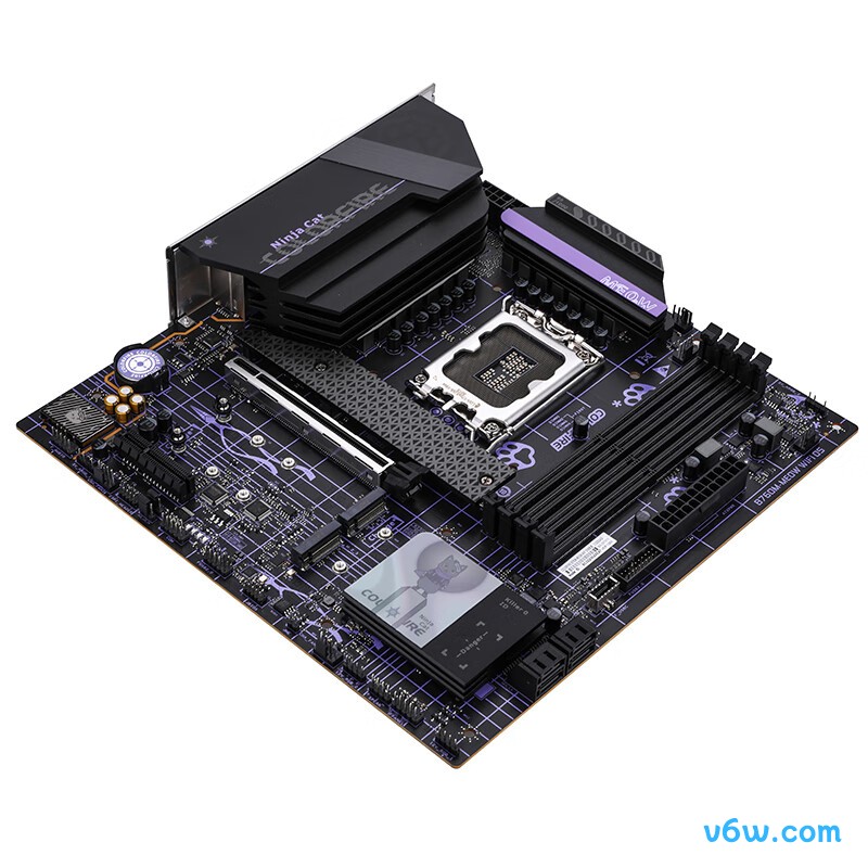 七彩虹COLORFIRE B760M-MEOW WIFI D5暗影紫主板图片