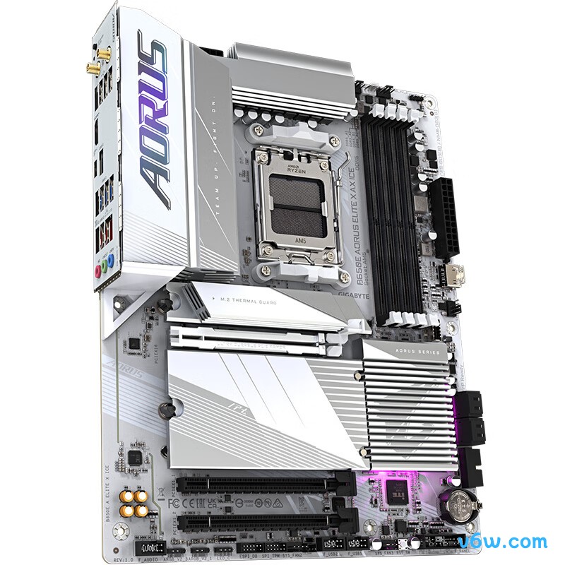 技嘉B650E AORUS ELITE X AX ICE主板图片