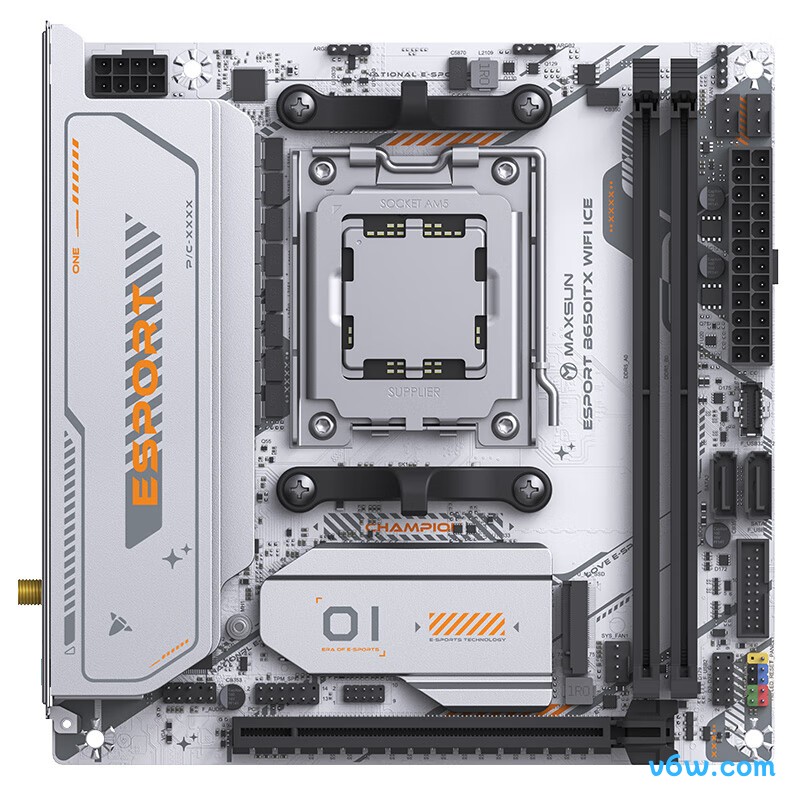 铭瑄MS-eSport B650ITX WIFI ICE主板图片