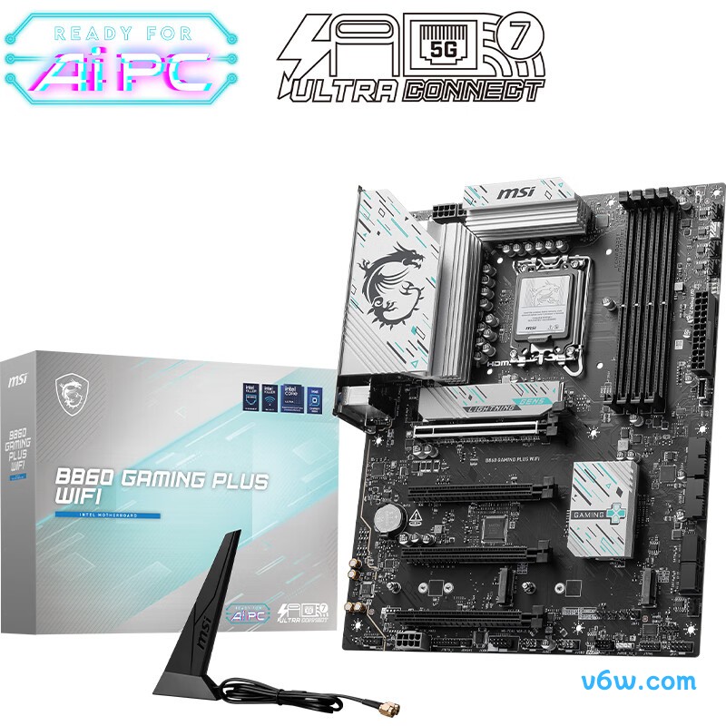 微星B860 GAMING PLUS WIFI主板图片