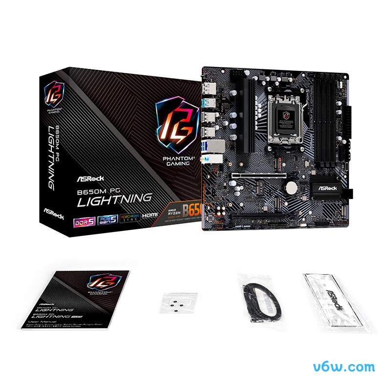 华擎B650M PG lightning主板图片