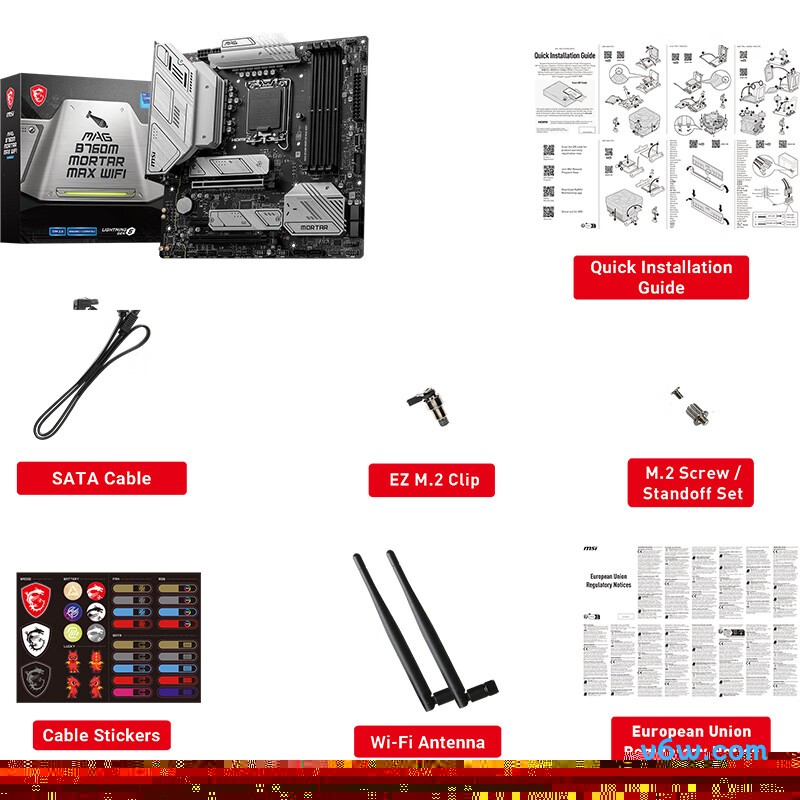 微星MAG B760M MORTAR MAX WIFI主板图片